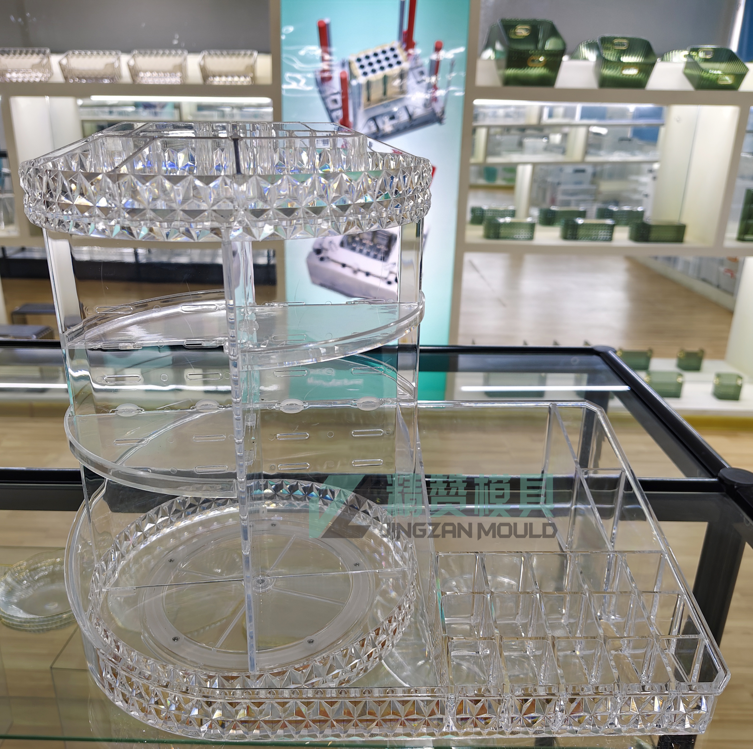 Plastic PET cosmetic storage box mould 