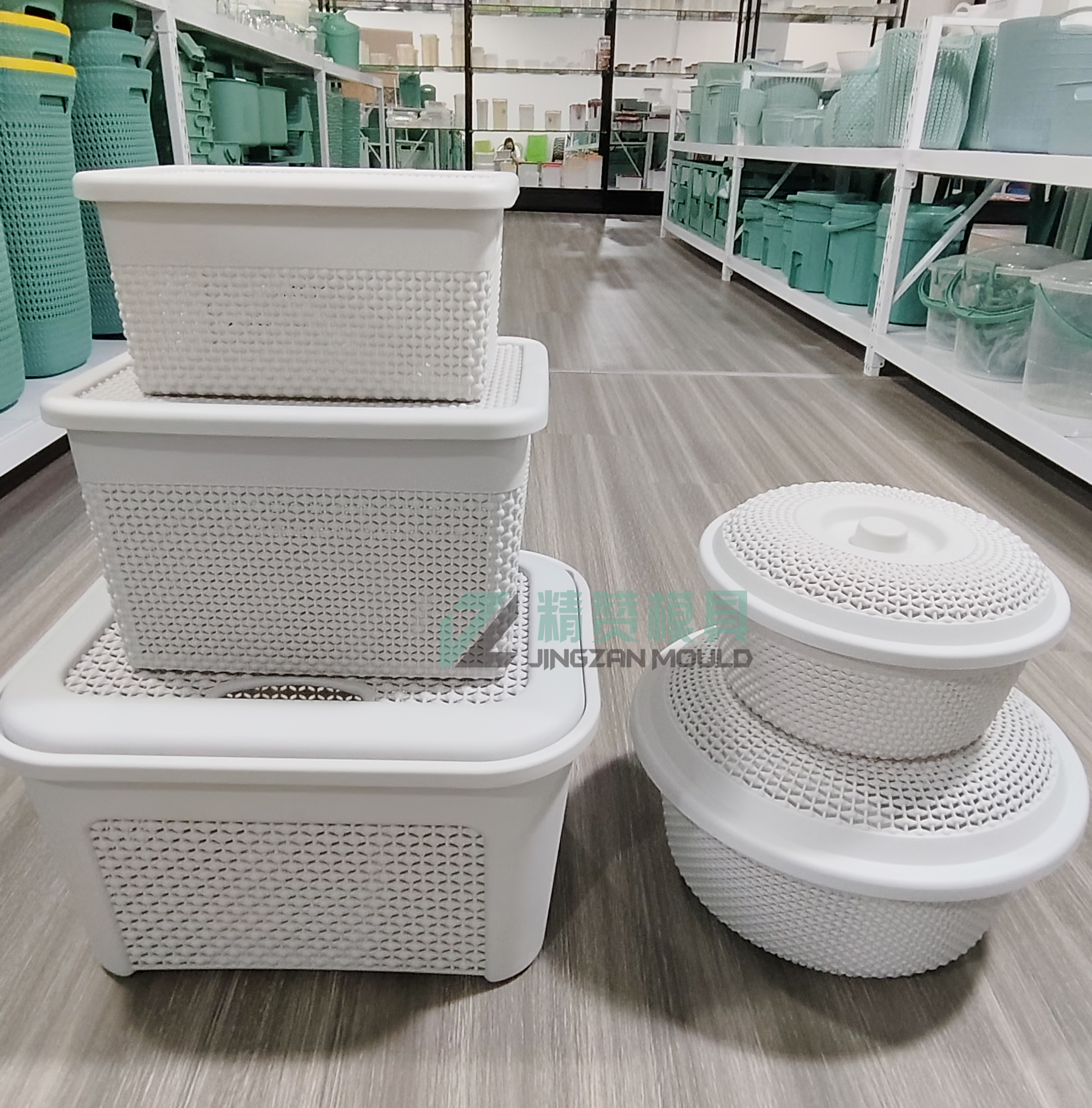 Plastic storage box mould