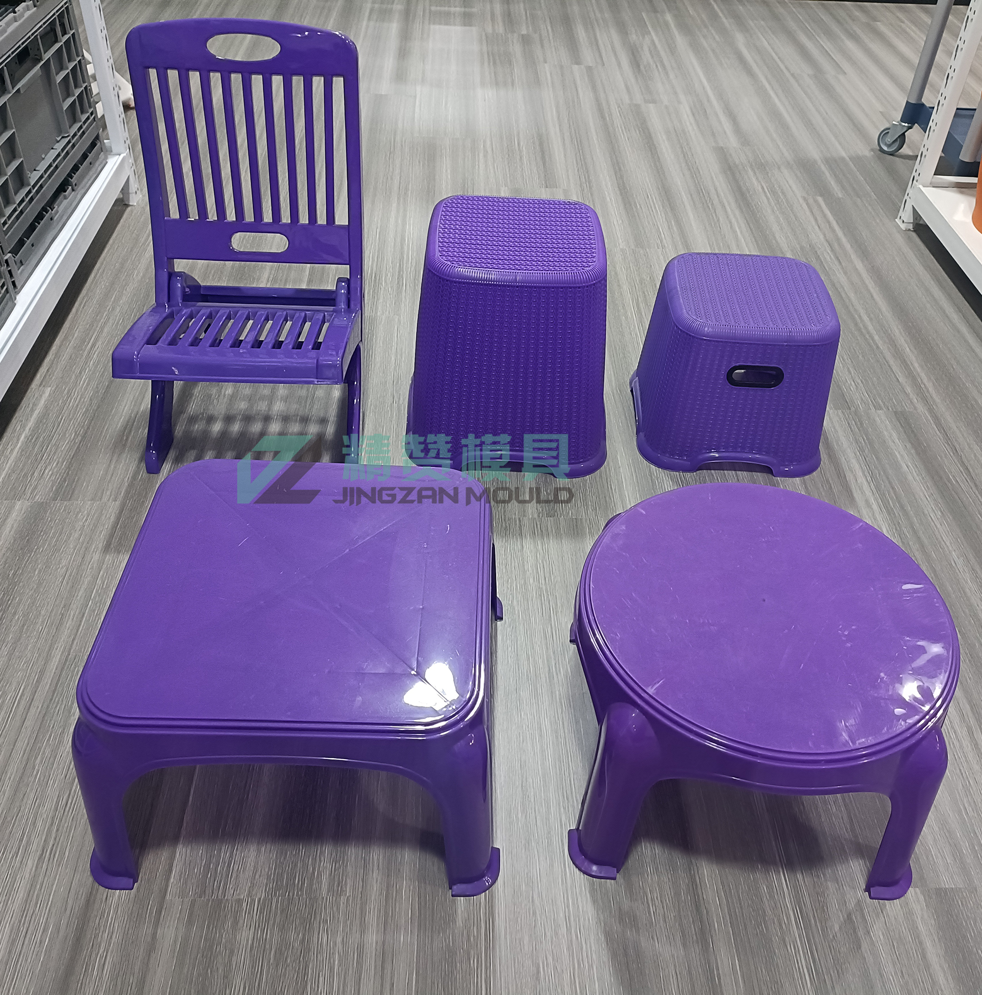 Plastic injection stool &chair&table mould 