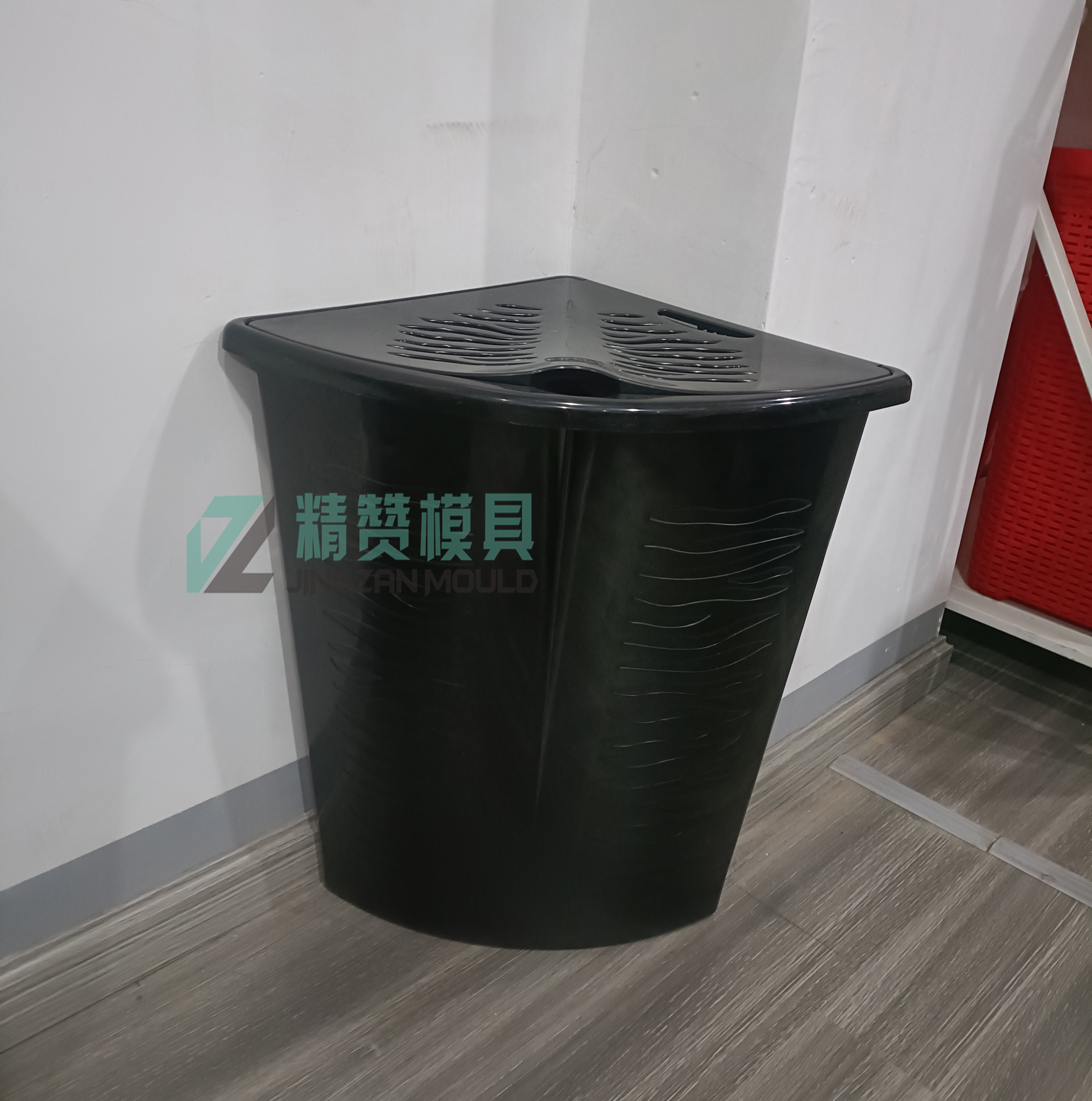 Plastic injection close the wall laundry basket mould 