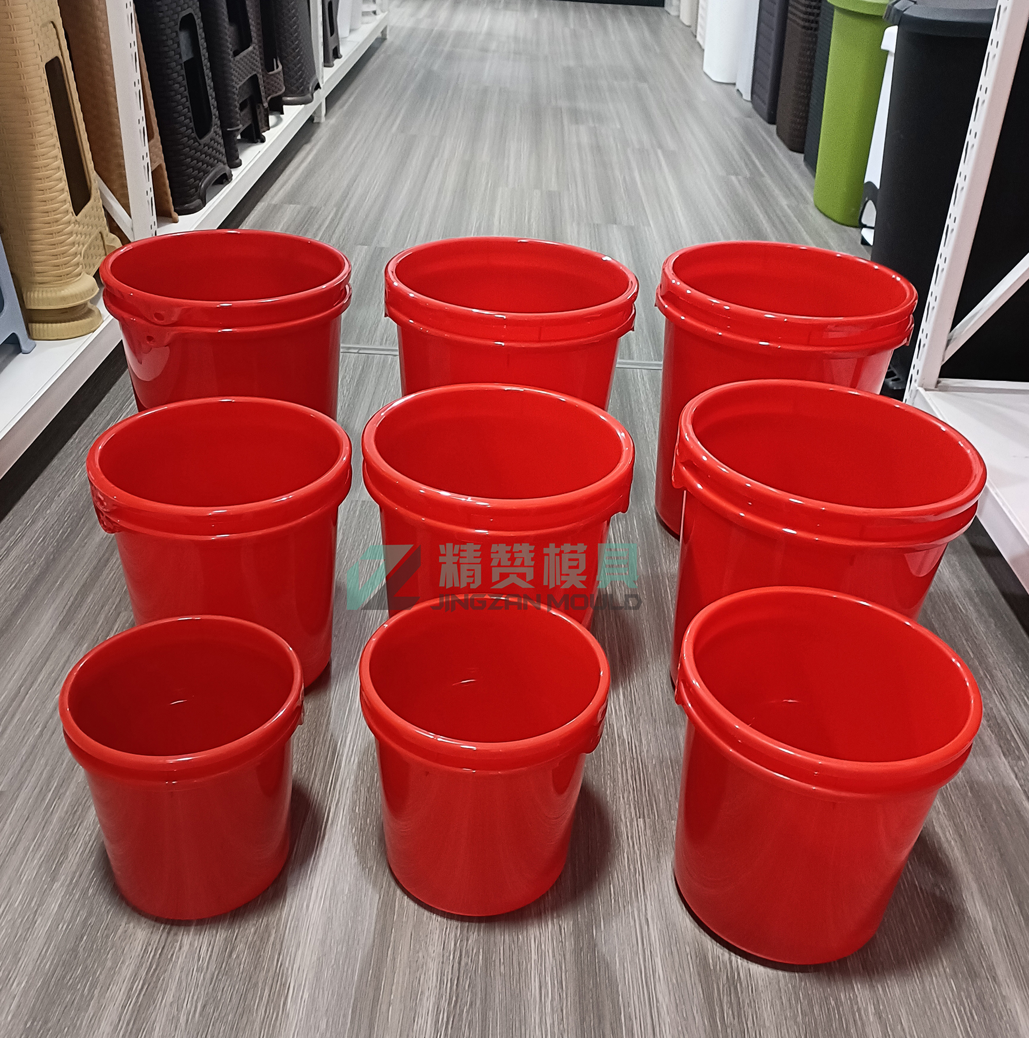 Plastic injection 4L-20L bucket mould 