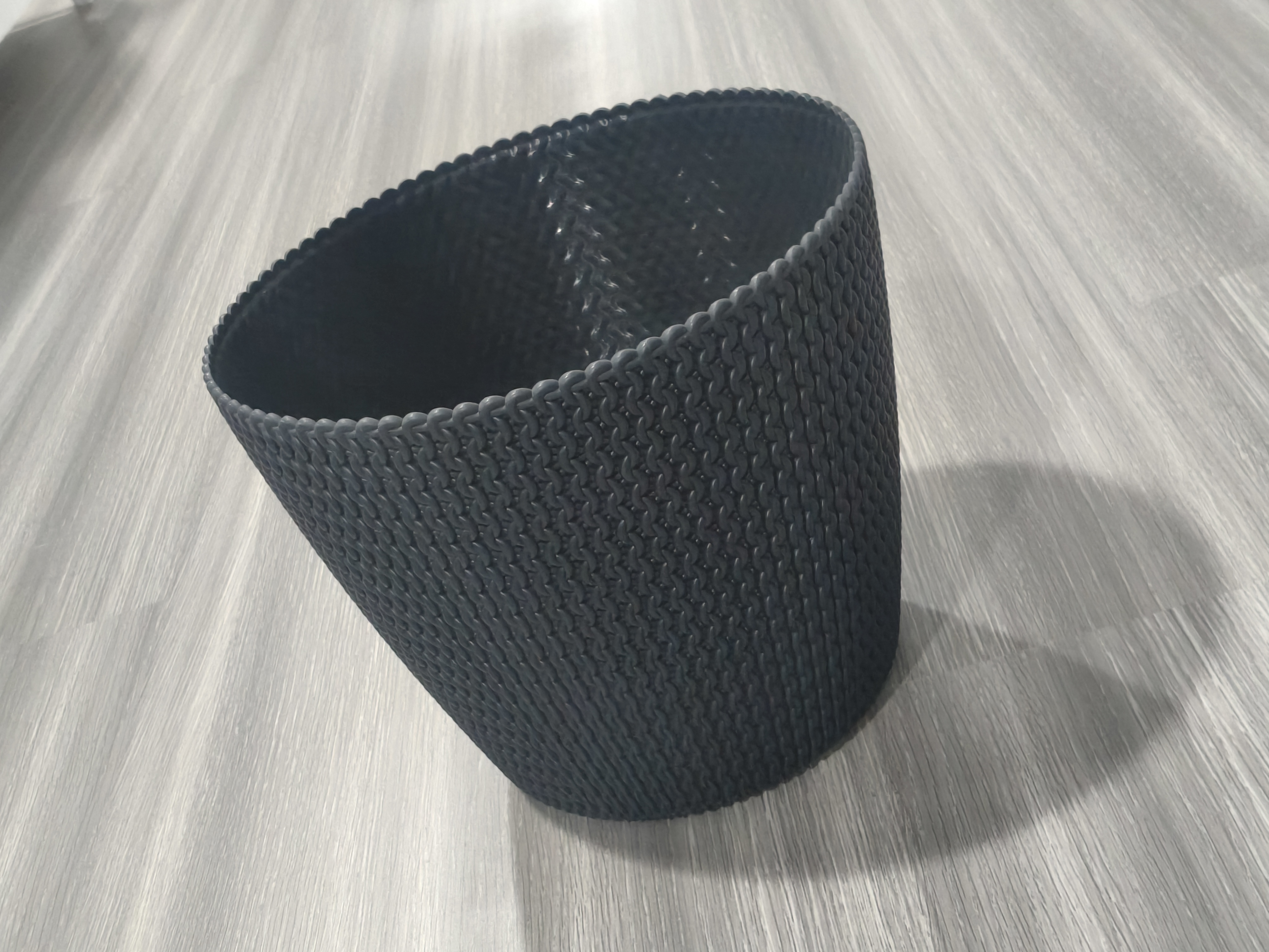 Plastic injection wide mouth trash can mould
