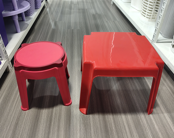 Plastic injection cute table and stool mould