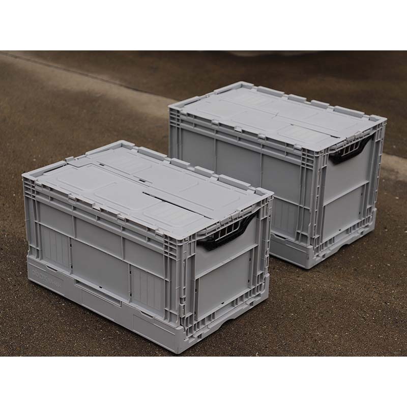 Plastic injection foldable crate mould 