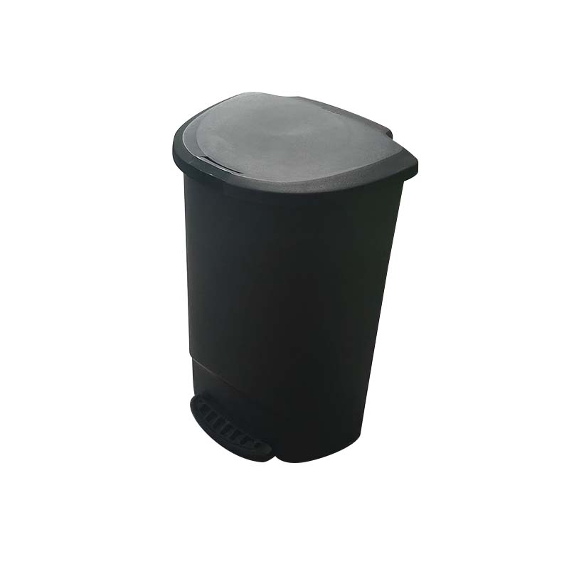 Plastic injection black trash can mould