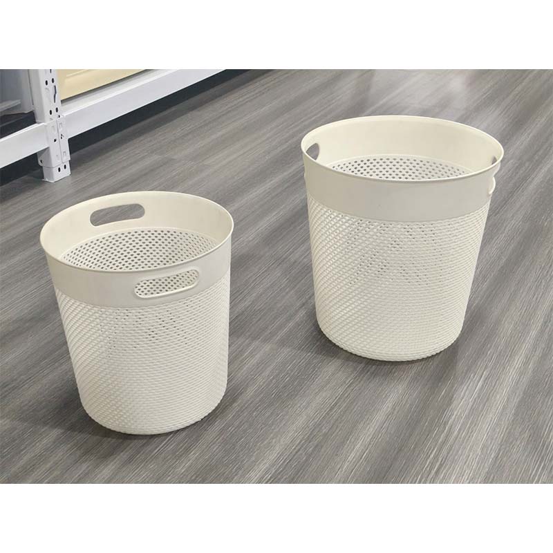 Plastic round trash can mold