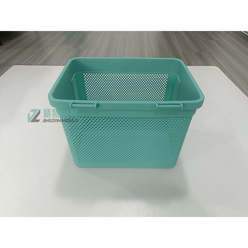 Plastic injection with lid& handle&lock basket mould 