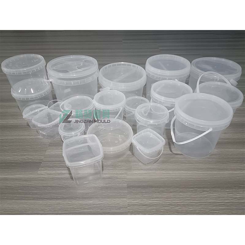 Plastic injection from 500ML to 5L transparent bucket mould 