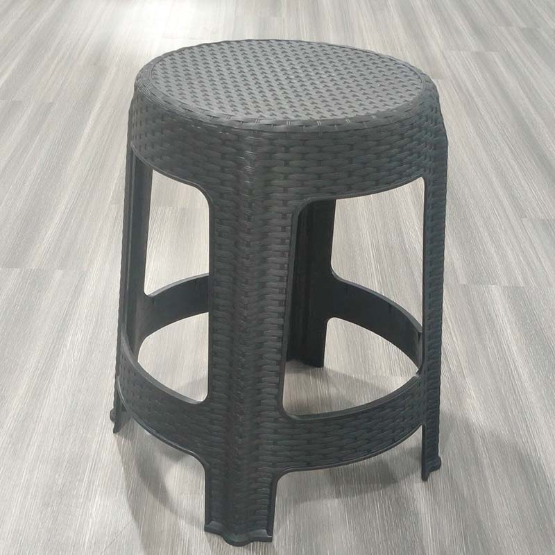 Plastic rattan stool mould
