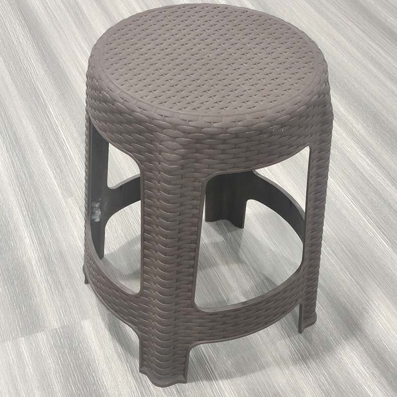 Plastic rattan stool mold