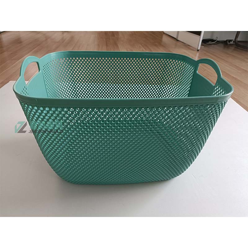 Plastic injection beautiful pattern laundry basket mould 