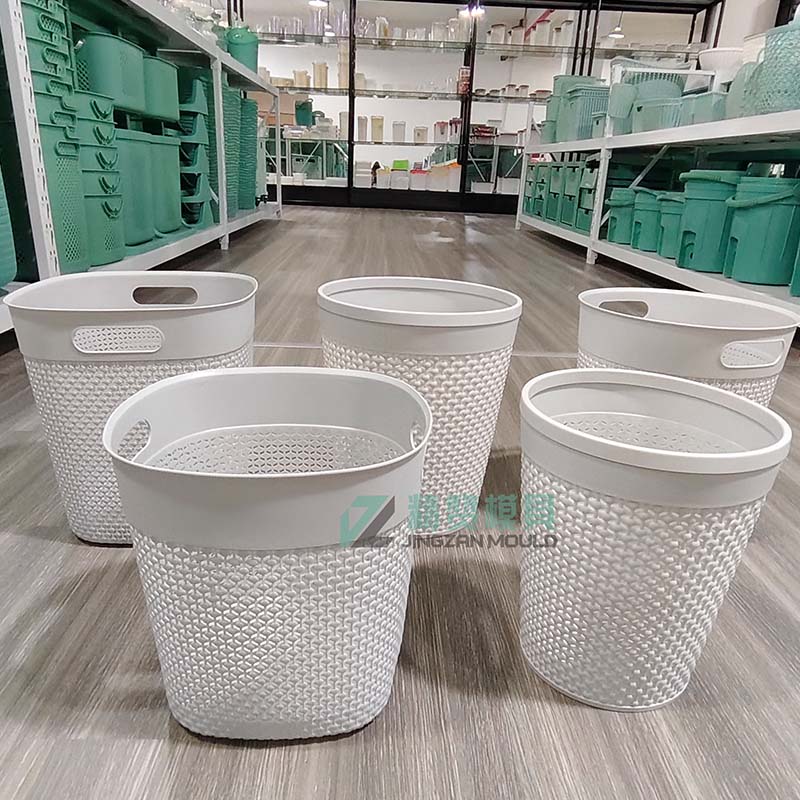 Beautiful pattern trash can mould 