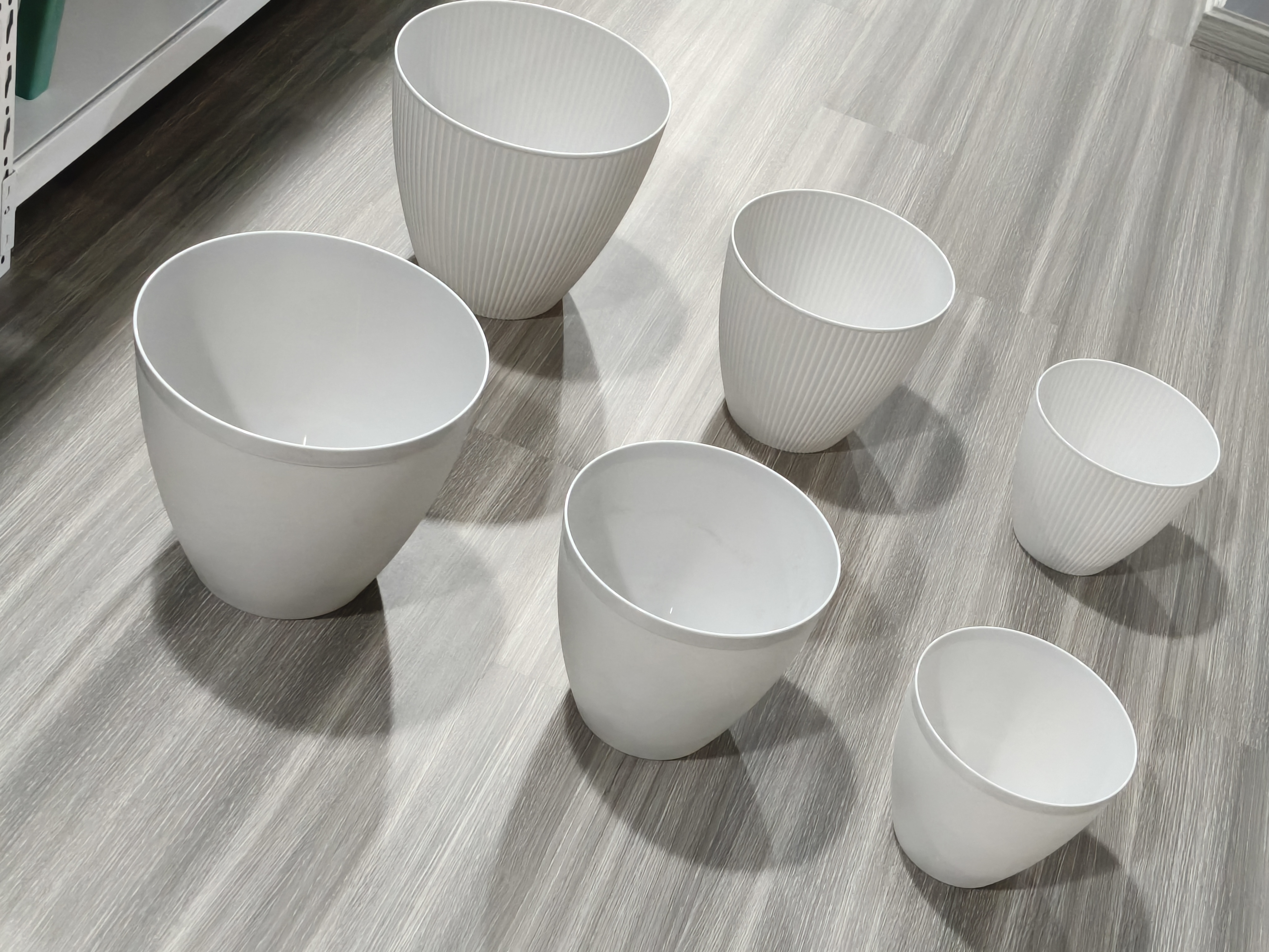 Plastic flower pot mould with the pattern and without pattern interchangeable 